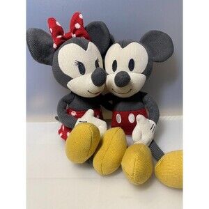 Disney Sweetheart Mickey & Minnie Mouse Collectible Sock Stuffed Animal Plush